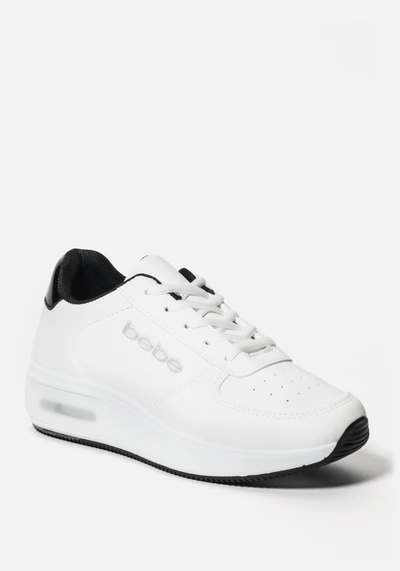 Shop Bebe Lennin Chunky Sneakers In White Black