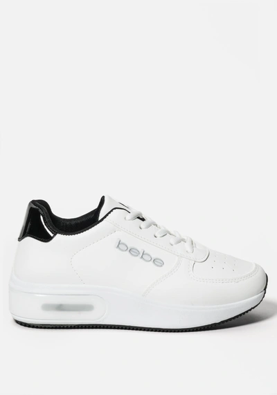 Bebe Lennin Chunky Sneakers In White Black