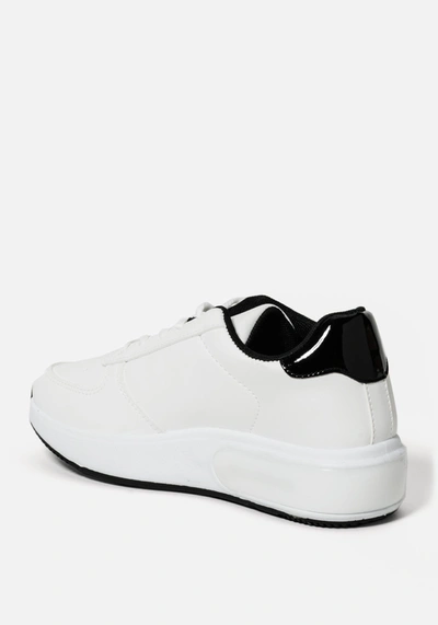 Shop Bebe Lennin Chunky Sneakers In White Black