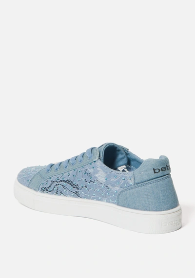 Bebe Chiara Platform Sneakers In Denim
