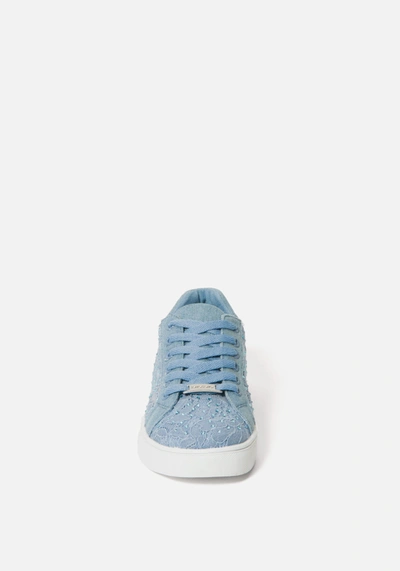 Bebe Chiara Platform Sneakers In Denim