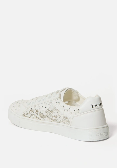 Bebe Chiara Platform Sneakers In White