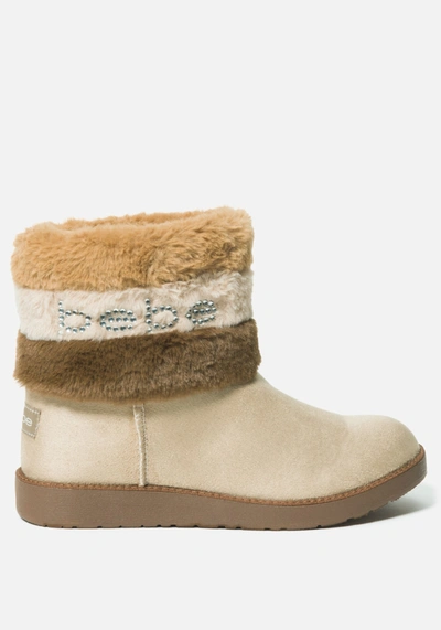 Bebe Larabelle Faux Suede Winter Boot In Sand