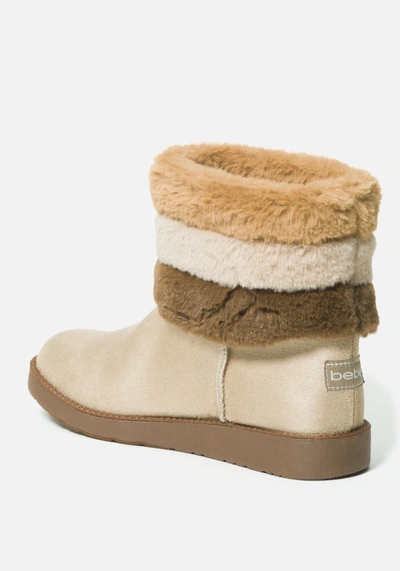 Bebe Larabelle Faux Suede Winter Boot In Sand