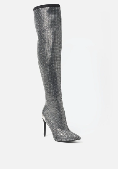 Bebe Dorotea Over The Knee Boots In Black