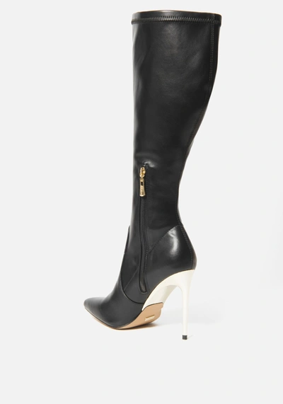 Bebe Valeria Knee High Boots In Black