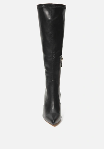 Bebe Valeria Knee High Boots In Black