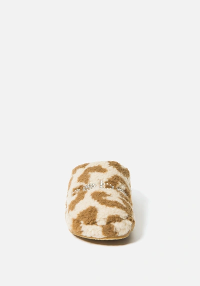 Bebe Molly Faux Fur Slipper In Brown Cow