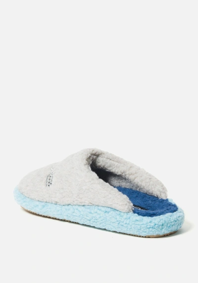 Bebe Molly Faux Fur Slipper In Grey Blue