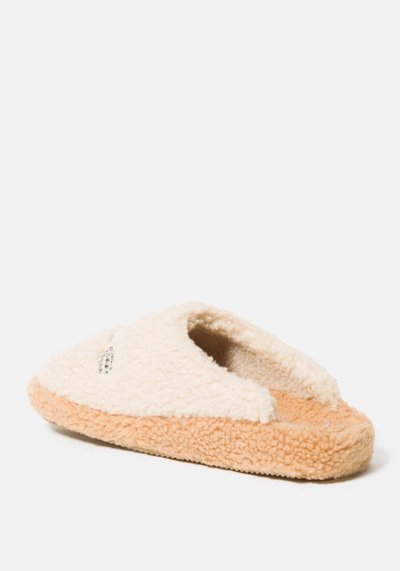 Bebe Molly Faux Fur Slipper In Natural Tan