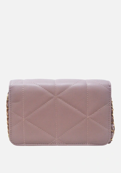 Bebe Zaza Flap Crossbody In Mauve