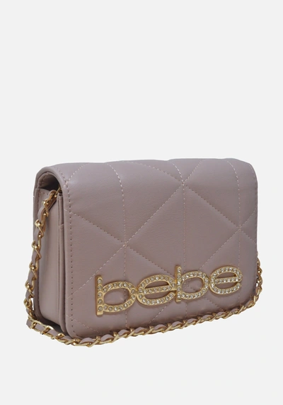 Bebe Zaza Flap Crossbody In Mauve