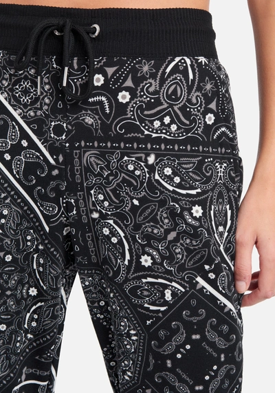 Bebe Bandana Print Jogger In Black