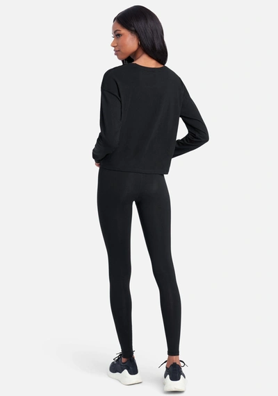 Shop Bebe Sport Sequin Logo Legging In Black
