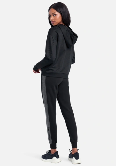 Shop Bebe Contrast Side Insert Jogger In Black