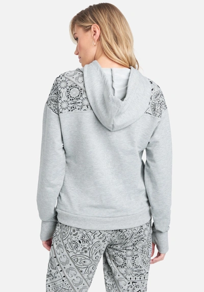 Bebe Bandana Pullover In Heather Grey