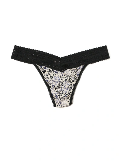 Shop Hanky Panky Printed Dreamease Original Rise Thong Spotted In Multicolor