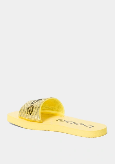 Shop Bebe Alivia Slides In Yellow