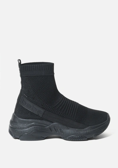Bebe Aspen Sneakers In Black Flyknit