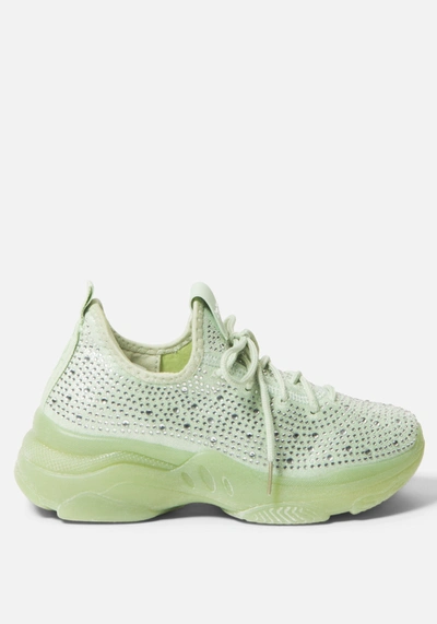 Shop Bebe Leyla Sneakers In Apple Green