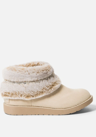 Bebe Nayeli Boots In Sand Sudette