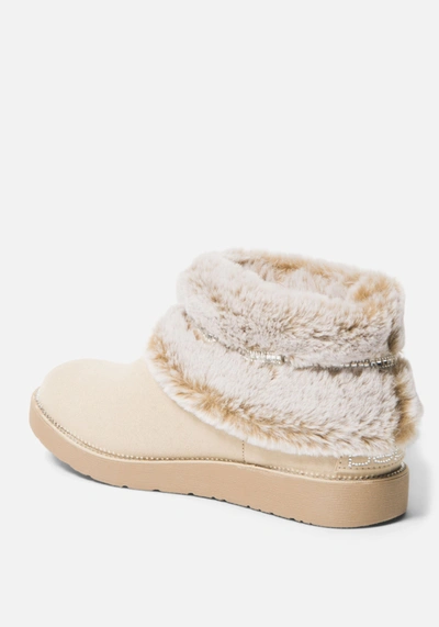 Bebe Nayeli Boots In Sand Sudette