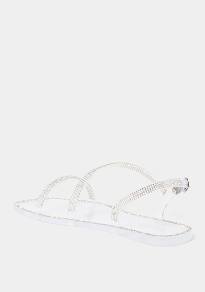 Bebe Jillie Sandals In Clear
