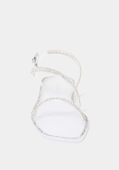 Bebe Jillie Sandals In Clear