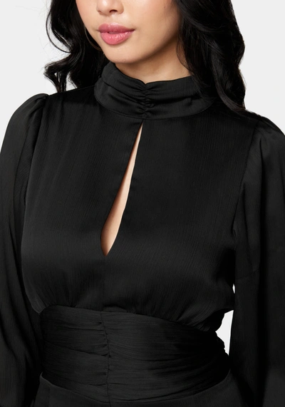 Bebe Yoryu Keyhole Romper In Black