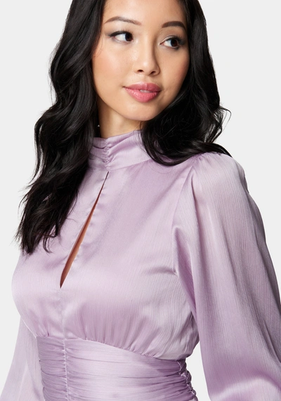 Bebe Yoryu Keyhole Romper In Lavender