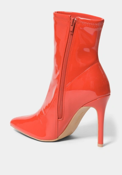 Shop Bebe Kandey Boots In Red Patent