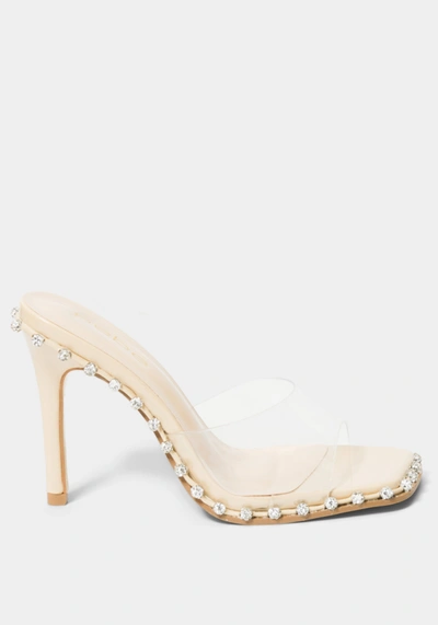 Bebe Remma Heels In Clear Nude