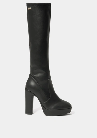 Bebe Amabella Boots In Black Faux