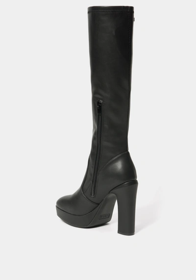 Bebe Amabella Boots In Black Faux
