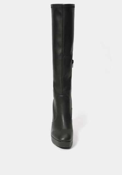 Bebe Amabella Boots In Black Faux