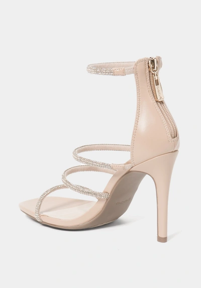 Shop Bebe Frankey Heels In Natural Sudette