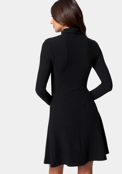 Bebe A Line Sweater Dress In Black