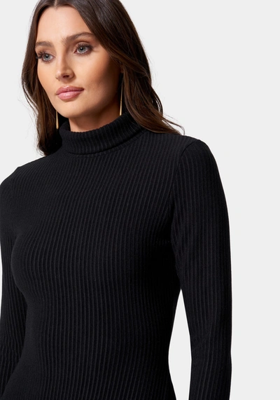 Bebe A Line Sweater Dress In Black