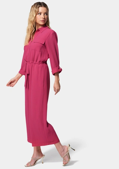 Shop Bebe Utility Pocket Culotte Jumpsuit In Innuendo