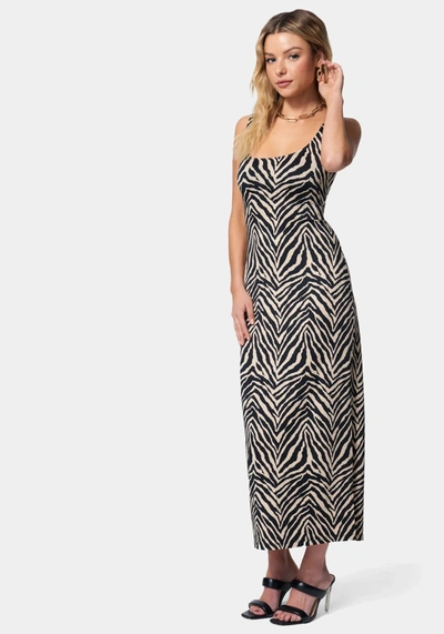 Bebe Zebra Maxi Resort Dress In Zebra