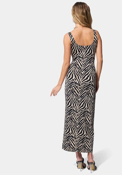 Bebe Zebra Maxi Resort Dress In Zebra