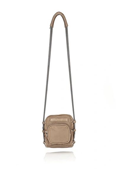 Alexander Wang Brenda Camera In Khaki Leather And Nylon In Colonial