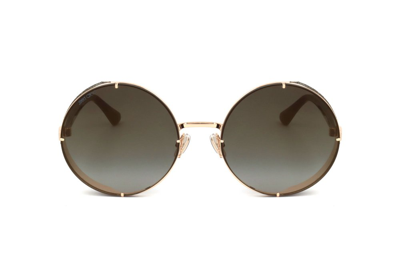 Shop Jimmy Choo Eyewear Lilo Round Frame Sunglasses In Multi