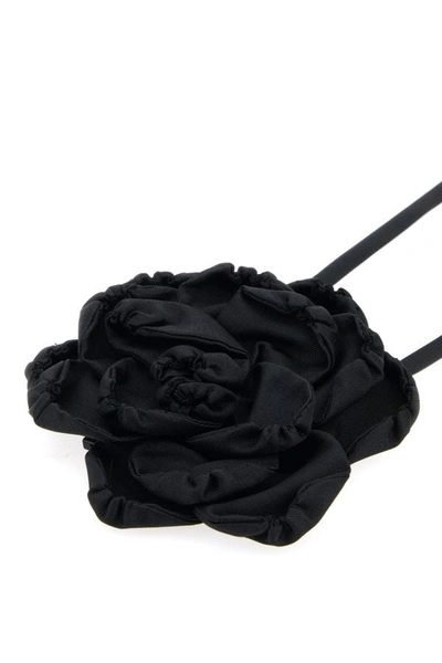 Shop Dolce & Gabbana Woman Black Silk Blend Choker