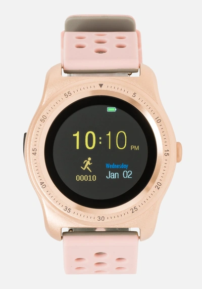 Shop Bebe Silicon Bracelet Smart Watch In Light Pink