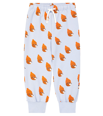 Tinycottons Bears Cotton-blend Sweatpants In Blue