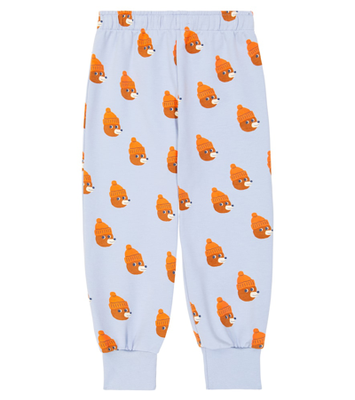 Tinycottons Bears Cotton-blend Sweatpants In Blue