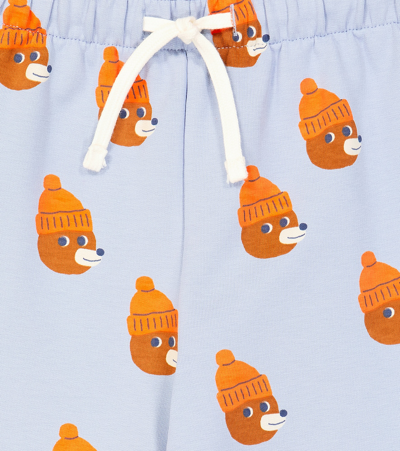Tinycottons Bears Cotton-blend Sweatpants In Blue