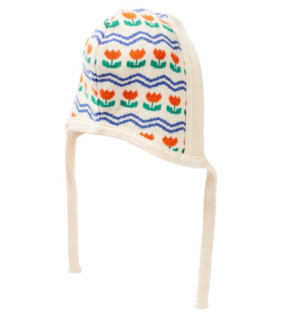 Tinycottons Flowers Cotton And Wool Bonnet In Multicoloured