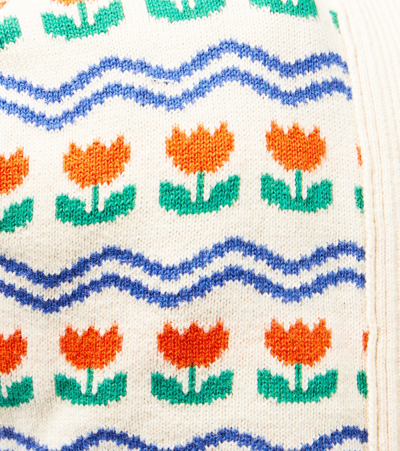 Tinycottons Flowers Cotton And Wool Bonnet In Multicoloured